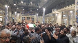 وداع با شهید سماواتی در مسجد ارک 